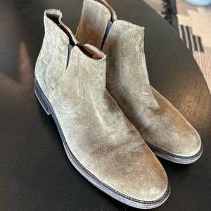 John Varvatos USA Suede Chelsea Boots, 8, Tan